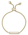 Kendra Scott Stan Bracelet In Gold/white