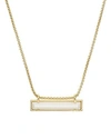 Kendra Scott Leanor Necklace, 18 In Gold/white