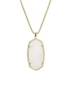 Kendra Scott Reid Pendant Necklace, 28 In Gold/white