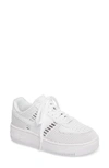 Nike Air Force I Upstep Leather And Mesh Sneakers In White