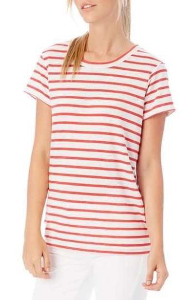 Alternative Ideal Stripe Lounge Tee In Red Riviera Stripe