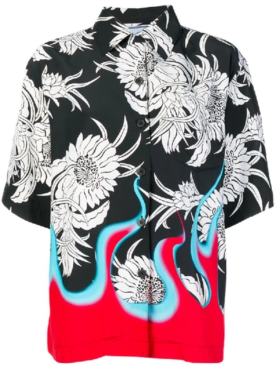 Prada Printed Poplin Shirt