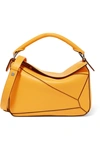 Loewe Puzzle Textured-leather Shoulder Bag In Yellow