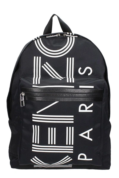 Kenzo Black Fabric Backpack