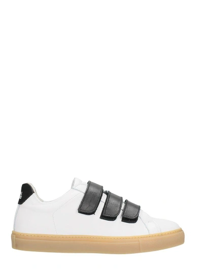 National Standard White Leather Sneakers