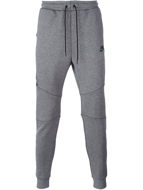 Nike Slim-fit Tapered Cotton-blend Tech Fleece Sweatpants - Gray In ...