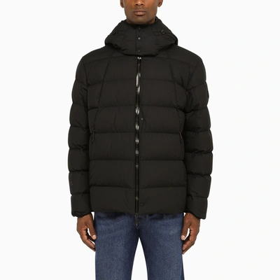 Moncler Matt Black Padded Bomber Jacket