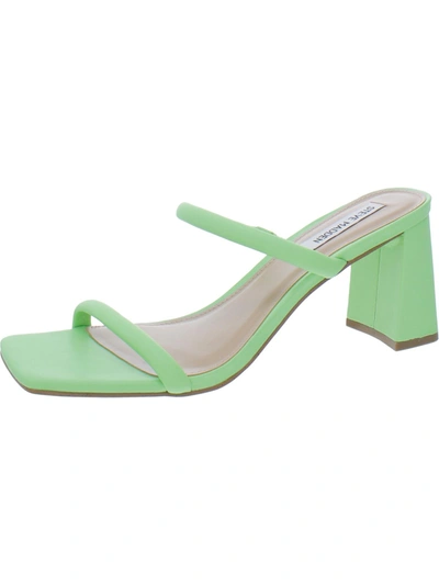 Steve Madden Lilah Womens Block Heel Dress Sandals In Green