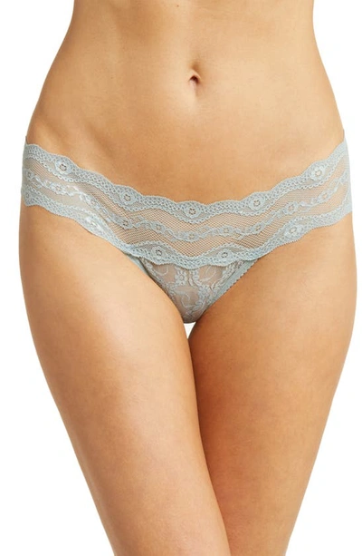 B.tempt'd By Wacoal B. Tempt'd By Wacoal Women's Lace Kiss Bikini In Abyss