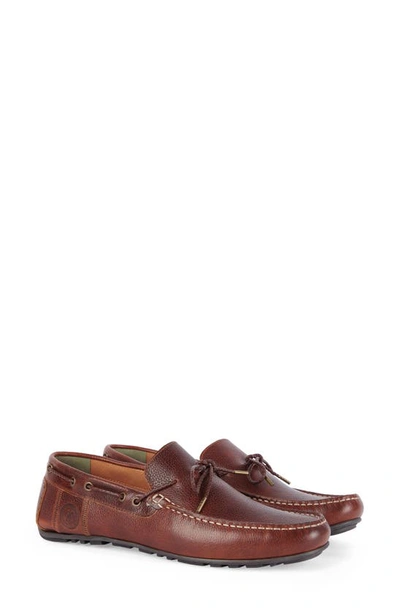 Barbour Jenson Driving Shoe In Cognac