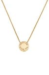 Ted Baker Sebille Sparkle Dot Pendant Necklace In Gold Tone Clear Crystal