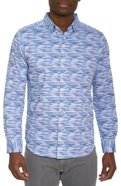 Robert Graham Men's Moretti Abstract Button-down Shirt In Blue