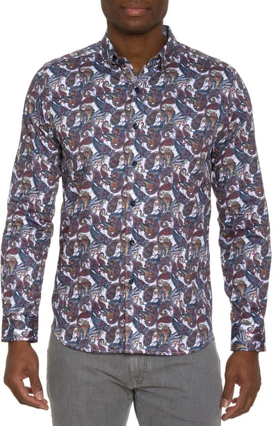 Robert Graham Sabir Printed Long Sleeve Button Front Shirt In Multi