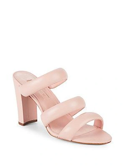 Avec Les Filles Mara Leather Sandals In Pink