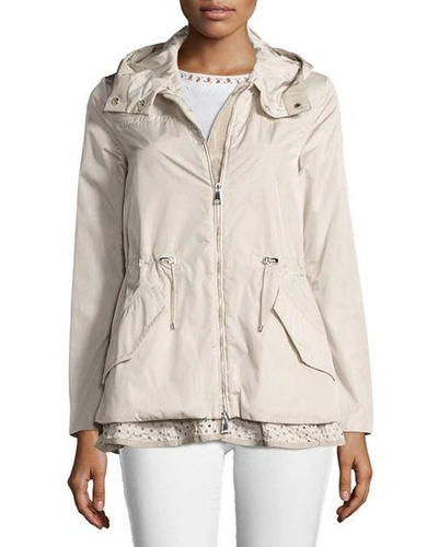 Moncler Lotus Lightweight Jacket In Tan