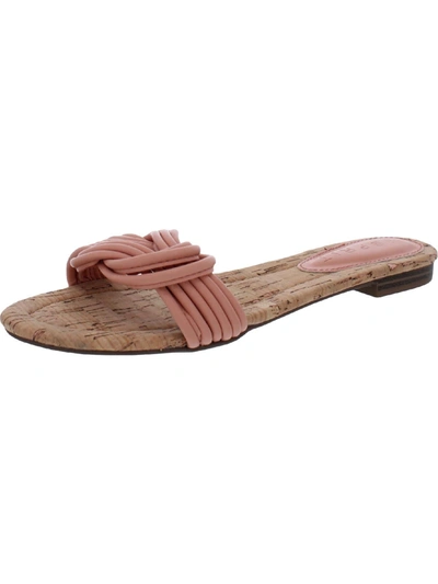 Esprit Katelyn Womens Faux Leather Flip Flop Flat Sandals In Pink