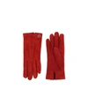 Mario Portolano Gloves In Brick Red