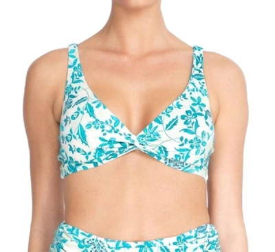 Johnny Was Ellyo Twist Bikini Top In Blue Multi