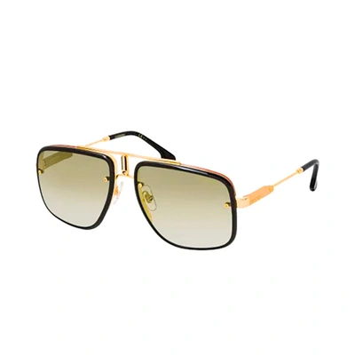 Carrera Ca Gloryii 001 86 Unisex Rectangle Sunglasses In Gold