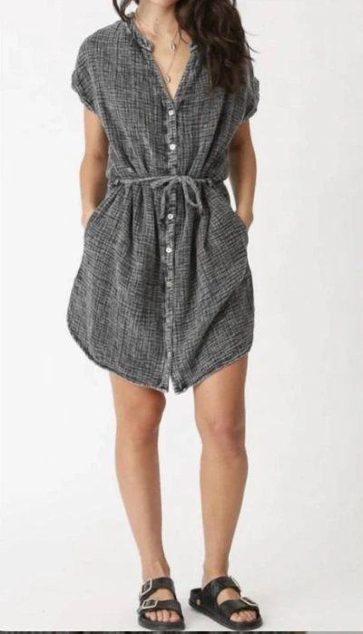 Electric & Rose Serra Dress-acid (gauze) In Onyx In Black