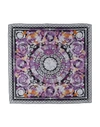 Versace Square Scarf In Purple