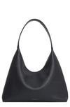 Mansur Gavriel Maxi Candy Leather Hobo Bag In Black