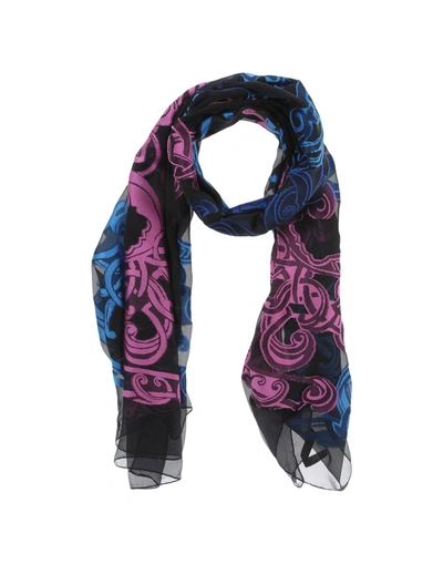 Versace Scarves In Black