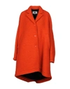 Mm6 Maison Margiela Coat In Orange