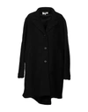 Mm6 Maison Margiela Coat In Black