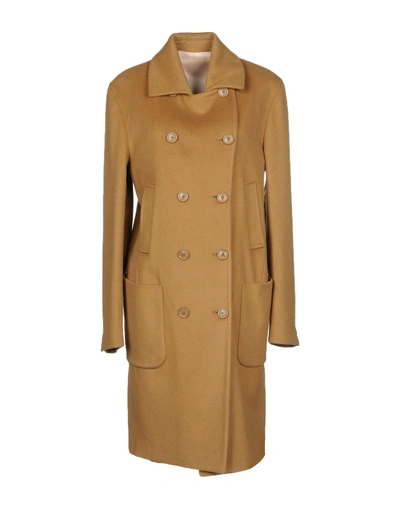 Alessandro Dell'acqua Coats In Camel