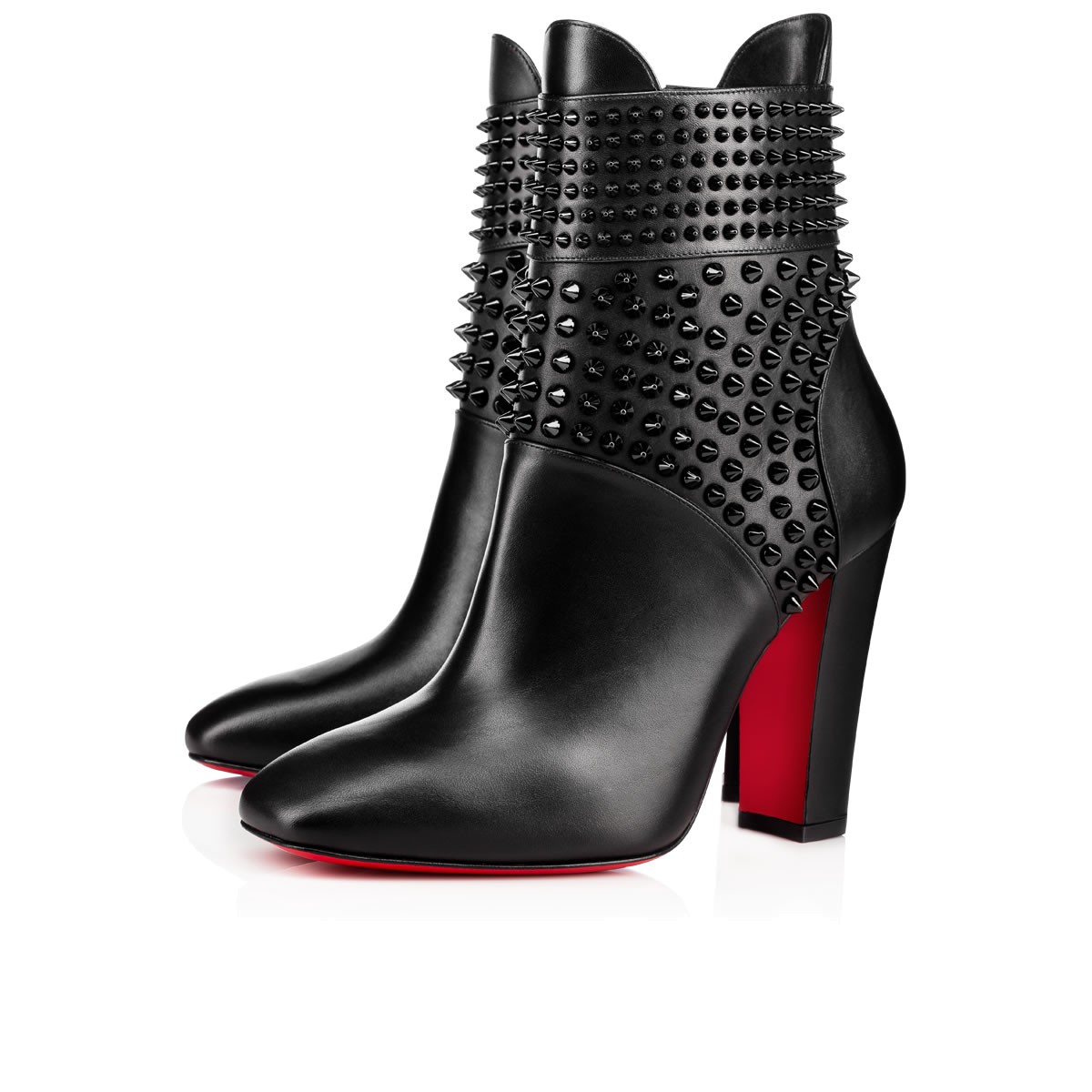 Christian Louboutin Praguoise 100 Black Leather - Women Shoes - | ModeSens