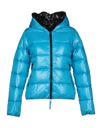 Duvetica Down Jacket In Turquoise