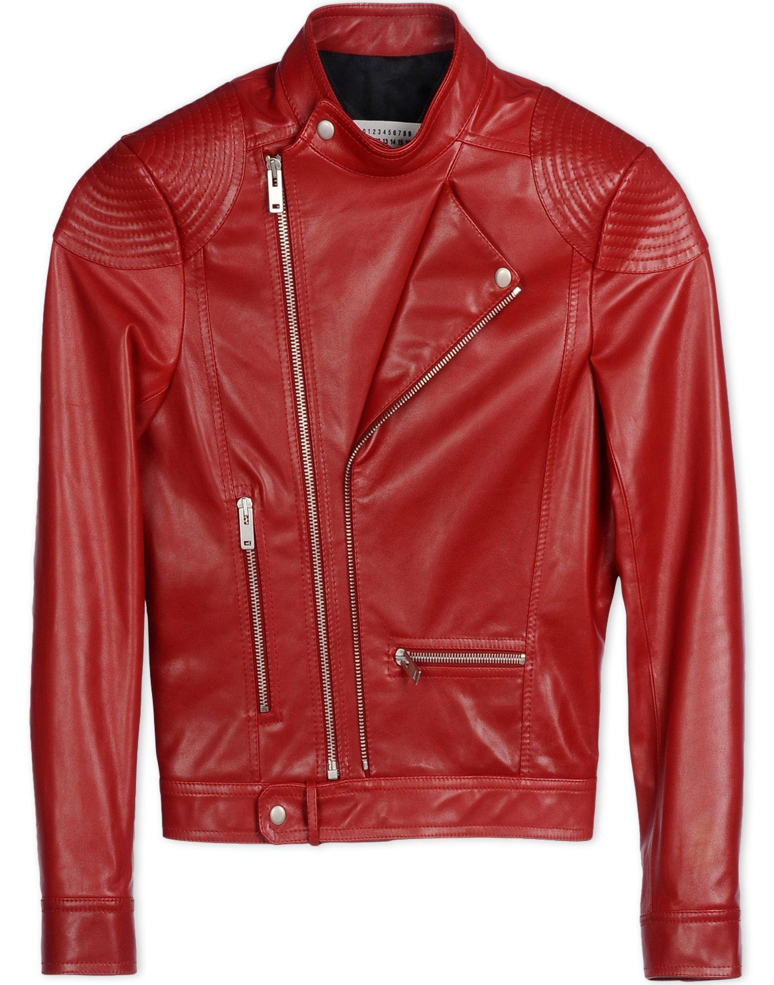 Maison Margiela Jackets In Red | ModeSens