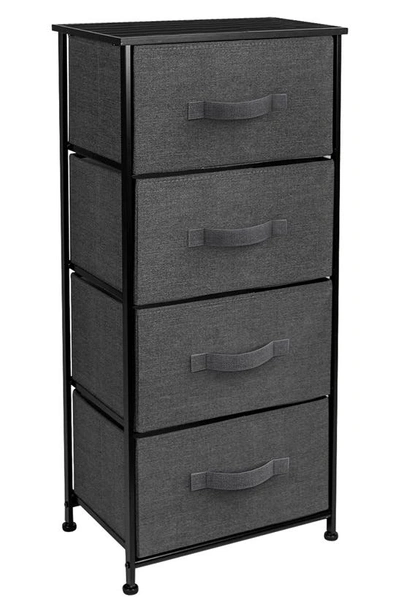 Sorbus 4-drawer Chest Dresser In Black