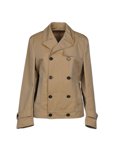 Aglini Full-length Jacket In Khaki