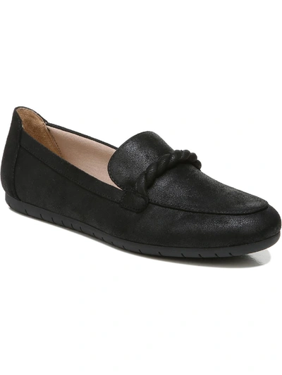 Lifestride Drew Womens Slip On Comfort Insole Penny Loafers In Black