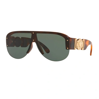 Versace Ve 4391 531771 48mm Mens Square Sunglasses In Brown