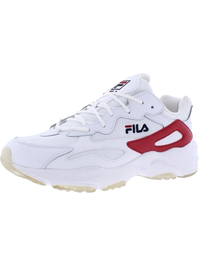 Fila Ray Tracer Mens Leather Lace Up Casual And Fashion Sneakers In Multi
