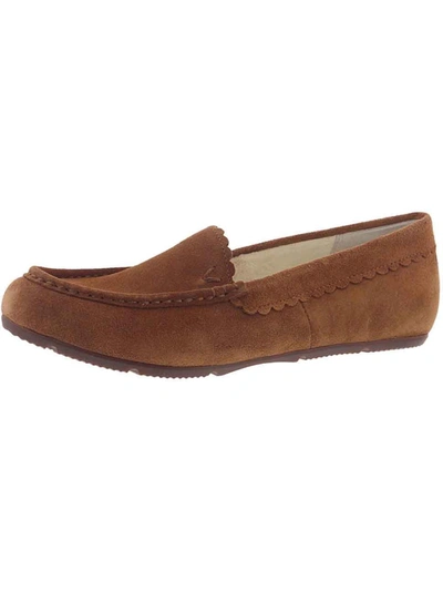 Vionic Mckenzie Womens Suede Comfort Loafers In Brown