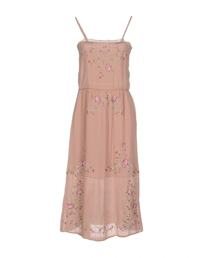 We Are Kindred Midi Dress In Pastel Pink