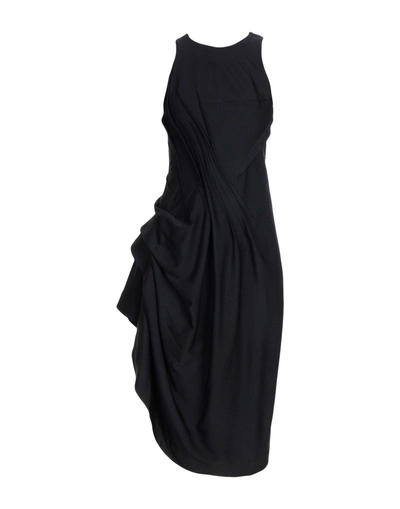Isabel Benenato Midi Dress In Black