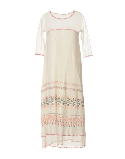 Intropia Midi Dress In Ivory