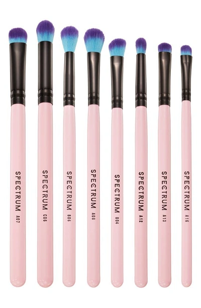 Spectrum Essential 8-piece Eye Blending Brush Set $58 Value In Pink