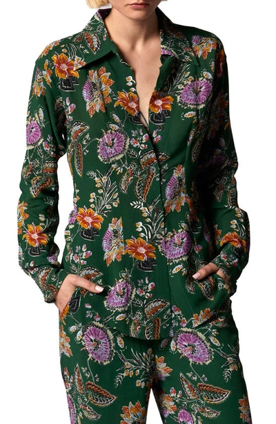 Equipment Bailey Floral Print Shirt In Multicolor