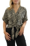 Beachlunchlounge Rae Tie Front Camp Shirt In Beaming Star