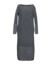 Eleventy Knee-length Dress In Grey