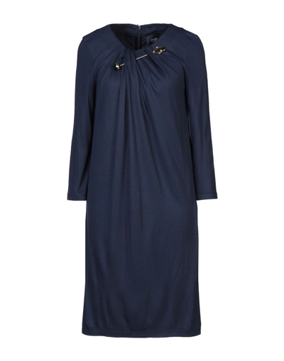 Class Roberto Cavalli Knee-length Dress In Dark Blue
