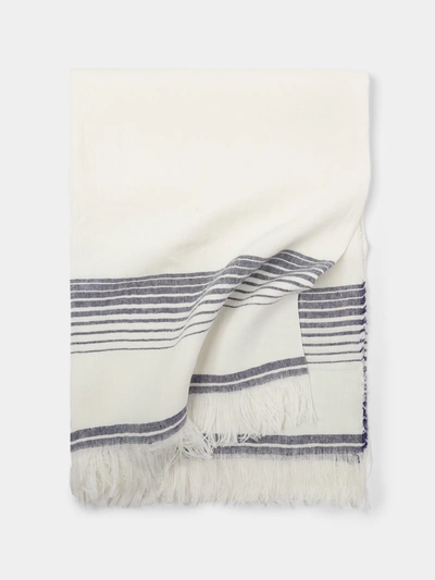The House Of Lyria Immenista Handwoven Linen Towel In Neutral
