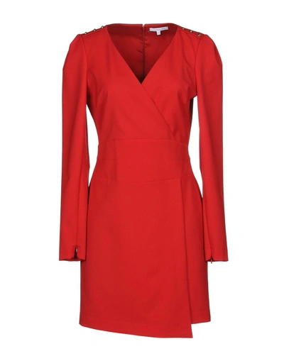 Patrizia Pepe Short Dresses In Red