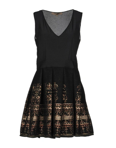 Space Style Concept Short Dress In Black
